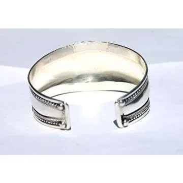 Boho One Stone Blue Stabilized-Turquoise Adjustable Cuff Bracelet | Jewelry for Men & Women