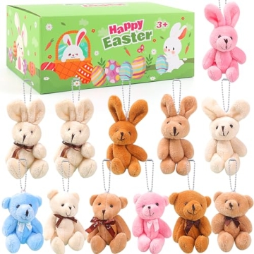 Easter Eggs Stuffers - Cute Bunny Plush Toys & Eggs
