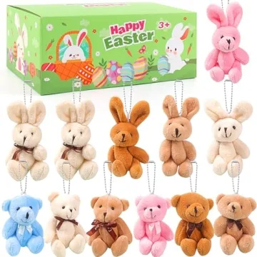 Easter Eggs Stuffers - Cute Bunny Plush Toys & Eggs