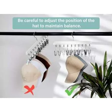 StorageWorks Hat Organizer for Baseball Caps - Set of 2