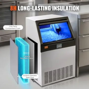 VEVOR 160lbs/24H Commercial Ice Maker Machine