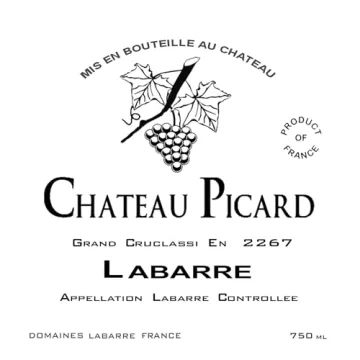 CafePress Chateau Picard Wine Label Bumper Sticker
