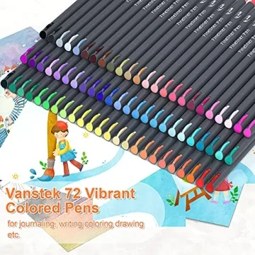 Vanstek 72 Colors Planner Pens for Journaling and Art