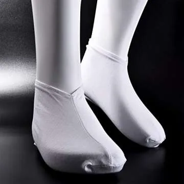 3 Pairs Cotton Moisturizing Socks Cosmetic Socks Lotion Hoses Spa Overnight Absorbing Stockings for Dry Cracked Feet White Moisture Enhancing Hoses for Women and Men