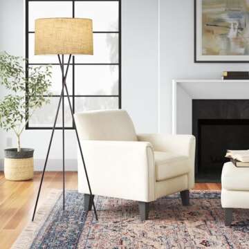 Kira Home Sadie 60" Modern Tripod LED Floor Lamp