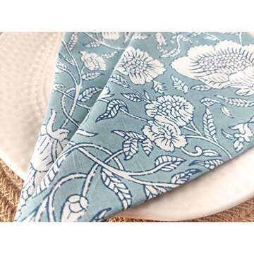 Soft Cotton Napkins 18x18 - Eco-Friendly Dinner Party Set
