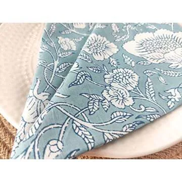 Soft Cotton Napkins 18x18 - Eco-Friendly Dinner Party Set