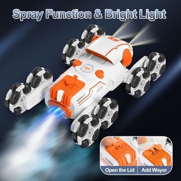 TRIPLEFINE Robot Dog RC-Car With Spraying Lights for Kids