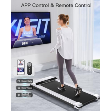 UMAY Fitness 512 Walking Pad, Under Desk Treadmill for Home and Office, Portable Walking Treadmill, Ultra Quiet 2.5 HP Brushless, 16.5x45.7” Wide Running Belt, 300LBS Capacity