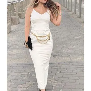 Stylish Women Thick Metal Link Waist Chain for Every Occasion