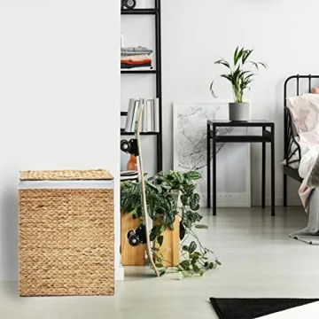 Natural Handwoven Laundry Bin for Stylish Home Storage