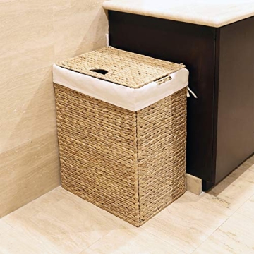 Natural Handwoven Laundry Bin for Stylish Home Storage