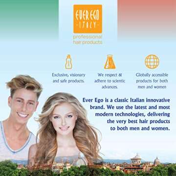Ever Ego Italy Garlic Shampoo For Damaged, Bleached or Colored Hair | Repairing And Hydrating Hair Care Product For Men And Women | 500ml Bottle