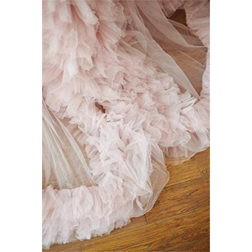 Kelaixiang Tulle Robe Elegant Bridal Dressing Gown