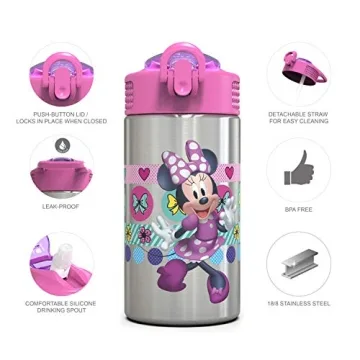 Kids Disney Minnie Mouse Stainless Steel Water Bottle