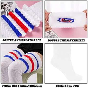 Stylish Plus Size Womens Thigh High Socks for Thick Thighs