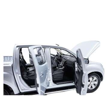 Alloy Resin Car Vehicle Model 1 18 Fit for Isuzu D-max J Pickup Truck Transporter Diecast Alloy Car Model Static Display Classic Vehicle Boy Festive Deluxe Gift