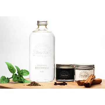 Zero Waste Glass jar Charcoal Toothpaste Xtra Whitening Toothpaste - by Lucky Teeth - All Natural, Organic, Remineralizing and Fortifying (2 oz Glass)