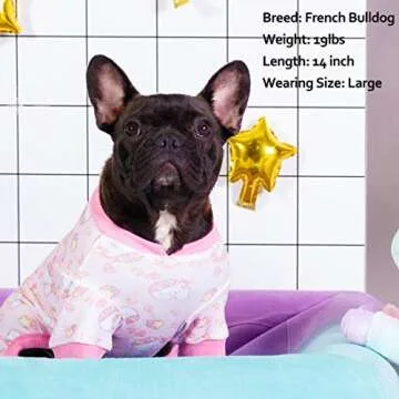 KYEESE Dog Pajamas Pink Unicorn Small Dog Pajamas Comfy Dog Coat Cat Clothes Dog Surgery Recovery Suit Dog Body Suits After Surgery Dog Pajamas for Small Dogs Dog Clothes Dog Costume Dog Onesie