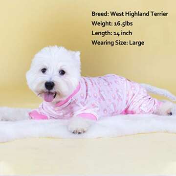 KYEESE Dog Pajamas Pink Unicorn Small Dog Pajamas Comfy Dog Coat Cat Clothes Dog Surgery Recovery Suit Dog Body Suits After Surgery Dog Pajamas for Small Dogs Dog Clothes Dog Costume Dog Onesie