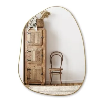 Elegant Asymmetrical Gold Wall Mirror to Elevate Decor