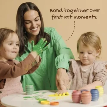 Honeysticks Non Toxic Finger Paints for Toddlers and Kids