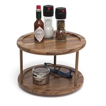 Acacia Wood Kitchen Turntable - Elegant & Functional