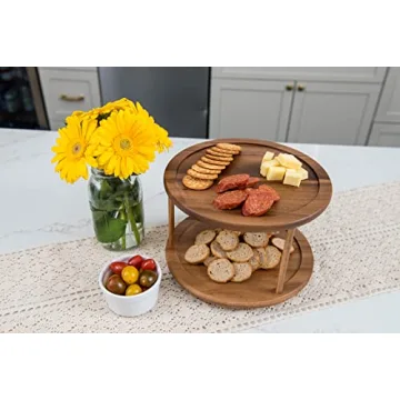 Acacia Wood Kitchen Turntable - Elegant & Functional