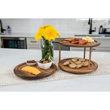 Acacia Wood Kitchen Turntable - Elegant & Functional