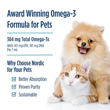 Nordic Naturals Omega-3 Pet Fish Oil for Cats & Dogs