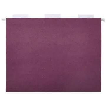 Amazon Basics Hanging Folders, Pack of 25, Letter Size, Assorted Jewel-tone Colors