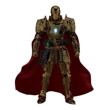 Golden Medieval Knight Iron Man Action Figure Collectible