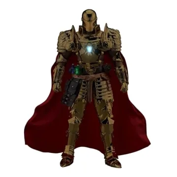 Golden Medieval Knight Iron Man Action Figure Collectible