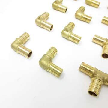 30pcs Lead-Free Brass PEX Fitting Kit for Plumbing