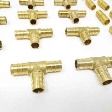 30pcs Lead-Free Brass PEX Fitting Kit for Plumbing