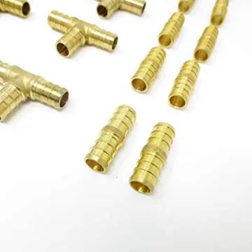 30pcs Lead-Free Brass PEX Fitting Kit for Plumbing