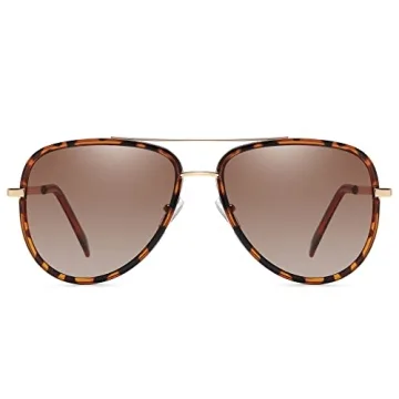 Fozono Polarized Aviator Sunglasses for Women