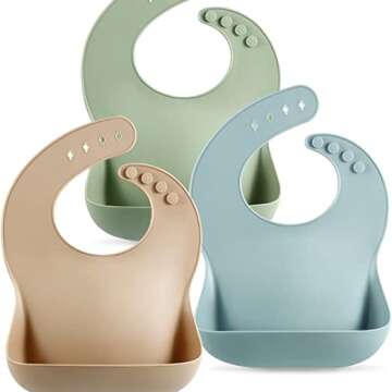 Waterproof Silicone Bibs for Babies & Toddlers