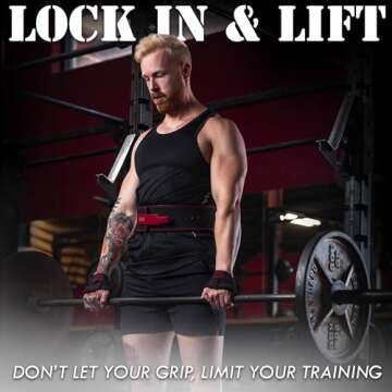 Beastpowergear Figure 8 Strap | Heavy Duty Deadlift Weight Lifting Power Wrist Strap | Weightlifting Powerlifting Shrugs Workout Men Women (Black/Red, Medium 12” (Up to 8.5 Wrist Circumference))