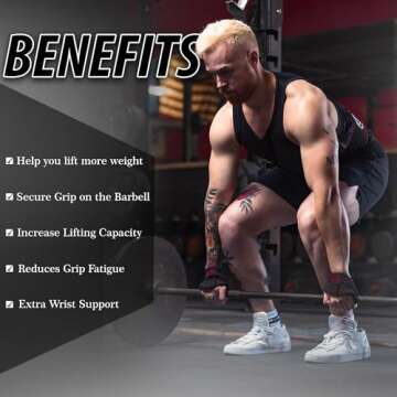 Beastpowergear Figure 8 Strap | Heavy Duty Deadlift Weight Lifting Power Wrist Strap | Weightlifting Powerlifting Shrugs Workout Men Women (Black/Red, Medium 12” (Up to 8.5 Wrist Circumference))