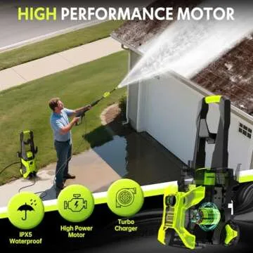 Electric Pressure Washer 2.5 GPM Lightweight Convenience
