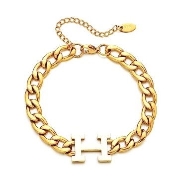 Stylish 18K Gold Plated Cuban Link Bracelet for Women