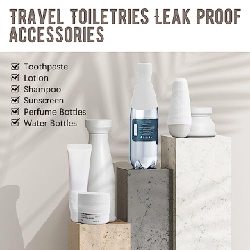 YUBIRD 15 PCS Silicone Travel Bottle Sleeves for Toiletries