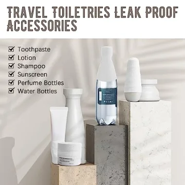 YUBIRD 15 PCS Silicone Travel Bottle Sleeves for Toiletries