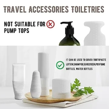 YUBIRD 15 PCS Silicone Travel Bottle Sleeves for Toiletries