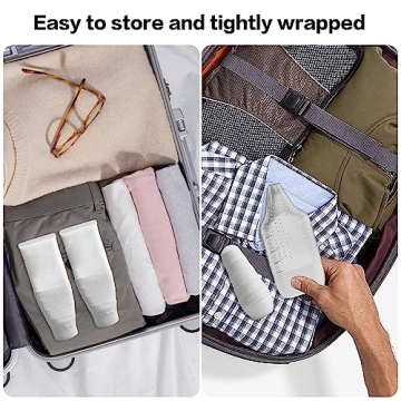 YUBIRD 15 PCS Silicone Travel Bottle Sleeves for Toiletries