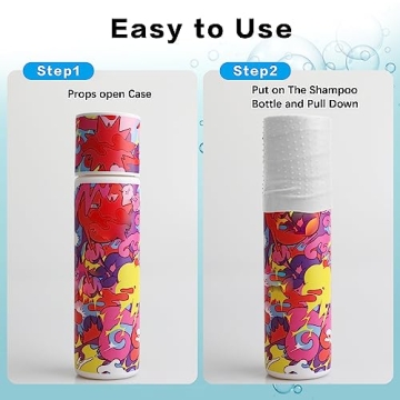 YUBIRD 15 PCS Silicone Travel Bottle Sleeves for Toiletries