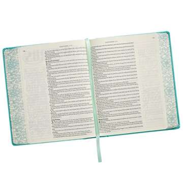 KJV Holy Bible, My Creative Bible, Faux Leather Hardcover - Ribbon Marker, King James Version, Teal w/Elastic Closure (KJV Creative Editions)