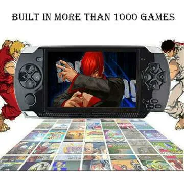 LKTINA 4.3’’ Handheld Game Console with 1200+ Games