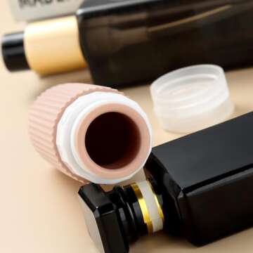 Mrsdry 16 Pack Travel Bottles Set, TSA Approved Leak Proof Silicone Squeezable Containers for Toiletries, Refillable Travel Accessories for Conditioner, Shampoo, Lotion & Body Wash Accessories